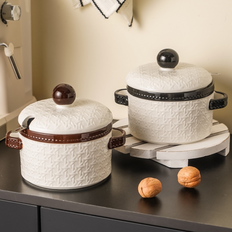 复古藤格纹猪油罐！厨房首选好物