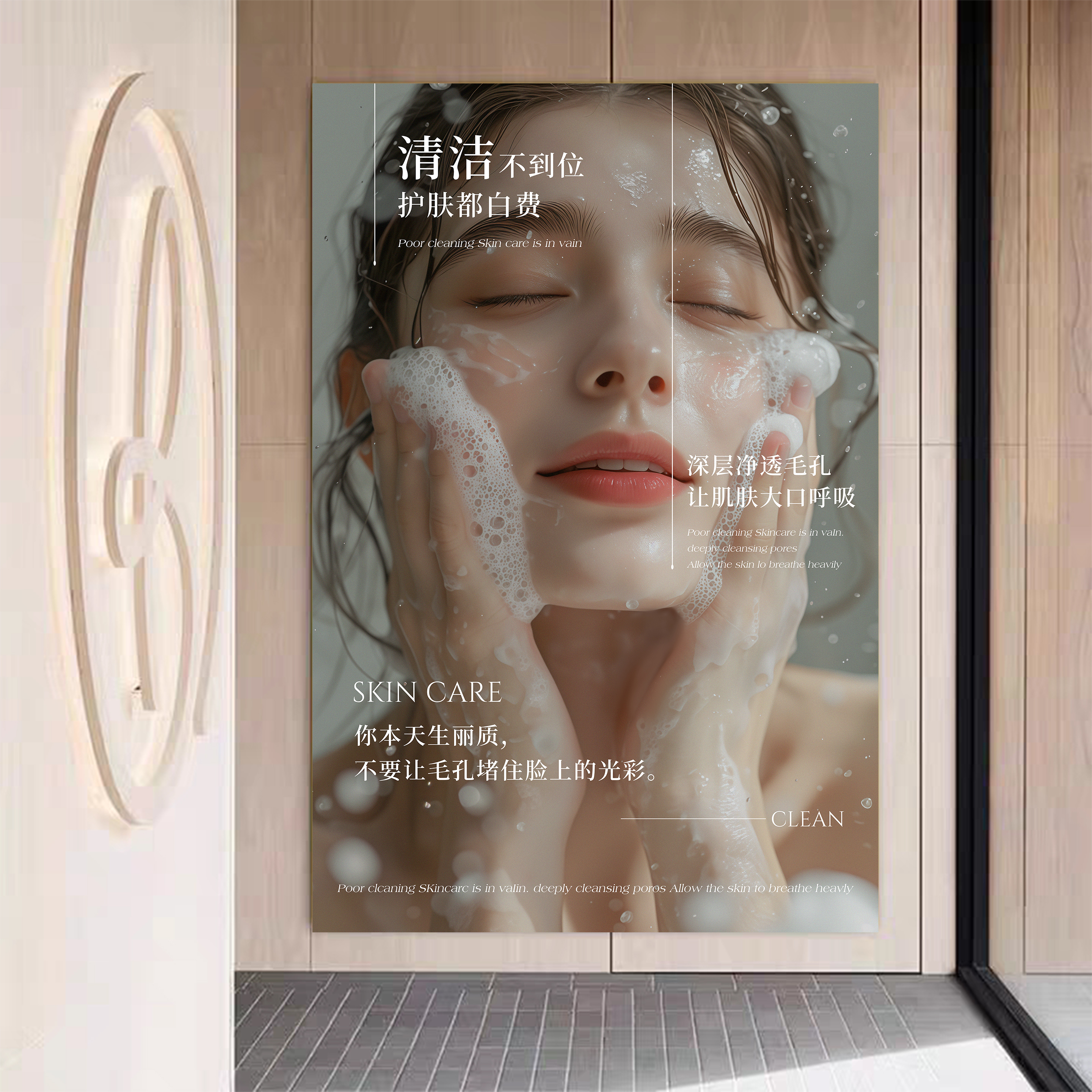 美容院装饰挂画海报宣传贴墙画