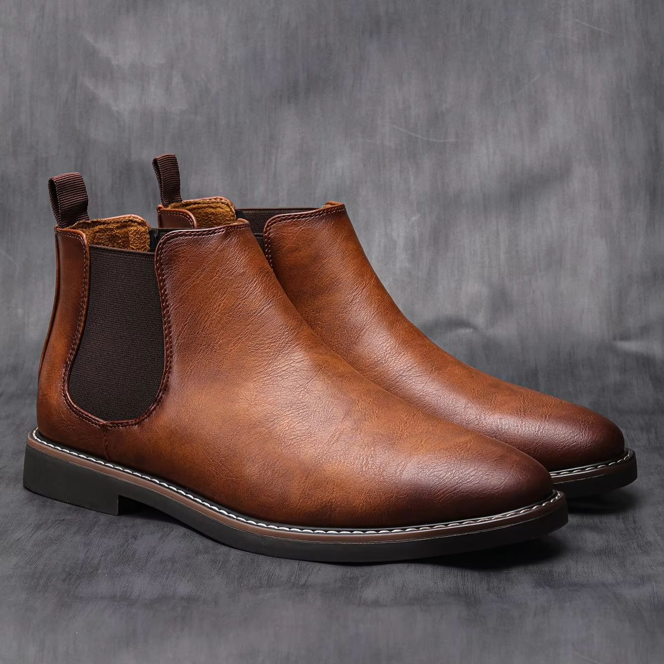 Mens Chelsea Boots Leather Dress Boots for Men 男士切尔西靴
