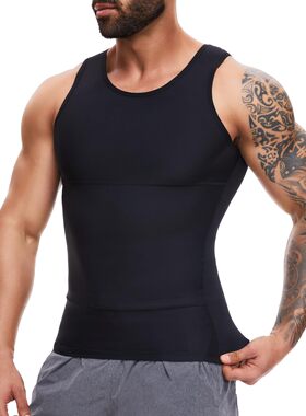 Compression Shirts for Men Tummy Control Undershirt Slimming