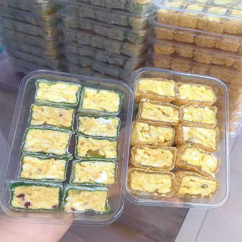 潮汕特产手工牛轧酥鸭脖糖抹茶牛轧卷紫薯麦片香甜软糯网红小零食