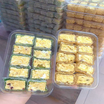 潮汕手工牛轧苏抹茶味紫薯麦片味