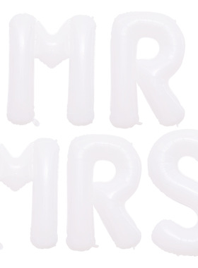 独立包装大号40寸MR&MRS字母气球套装七夕情人节婚礼布置铝膜气球