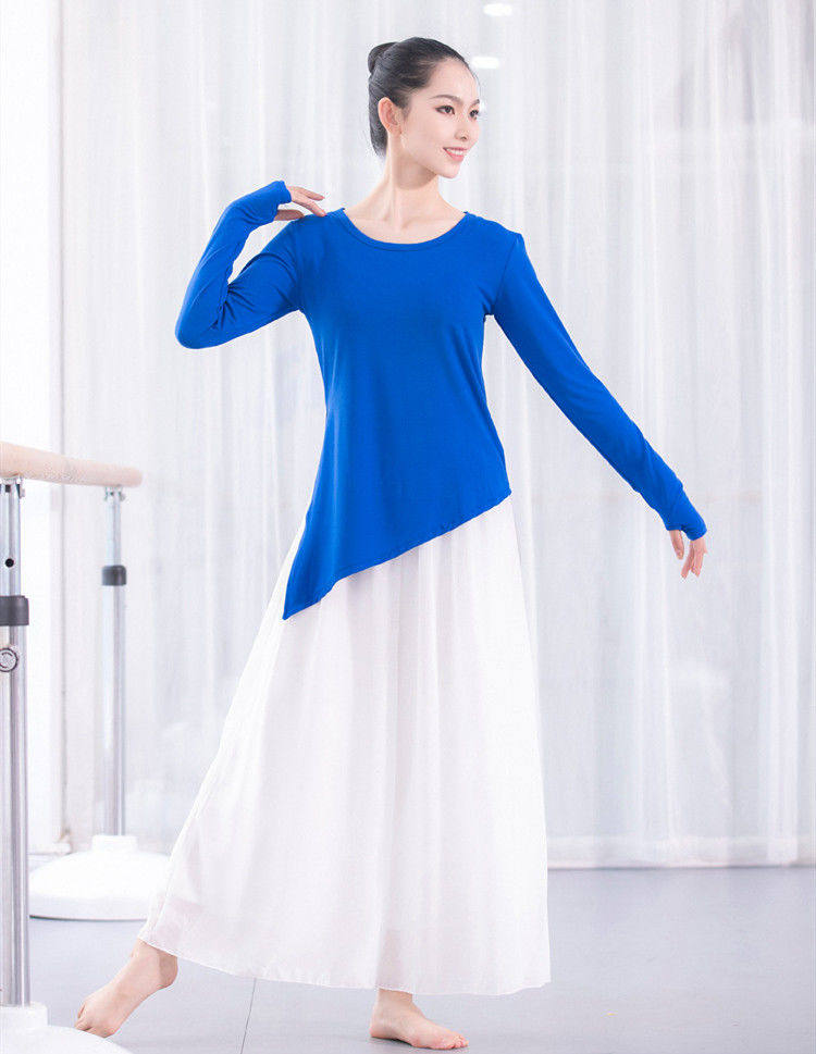 春夏新款舞蹈练功裤宽松飘逸双层白色雪裤纺阔腿裤休闲裤裙裤显瘦