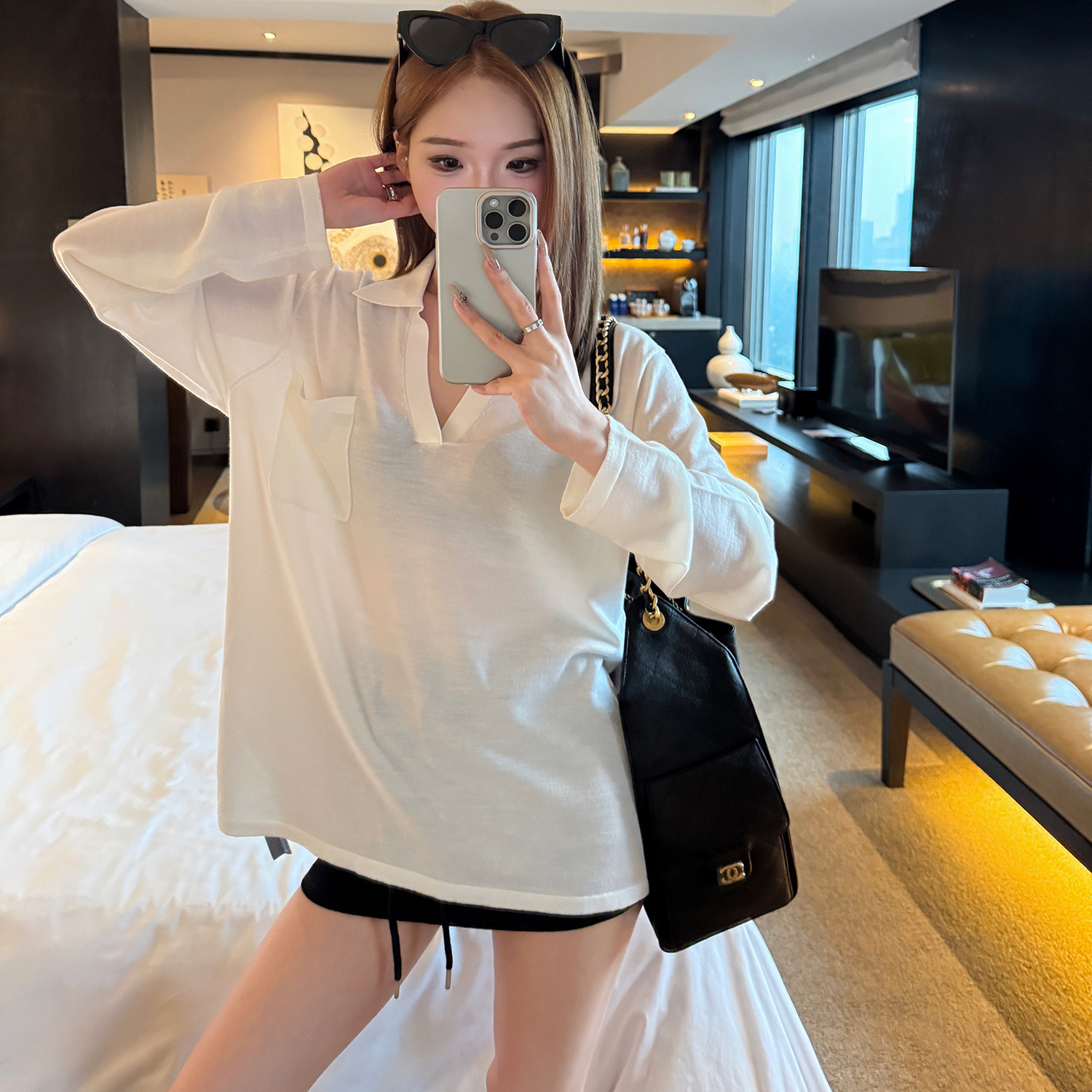 100%绵羊毛polo衫短袖