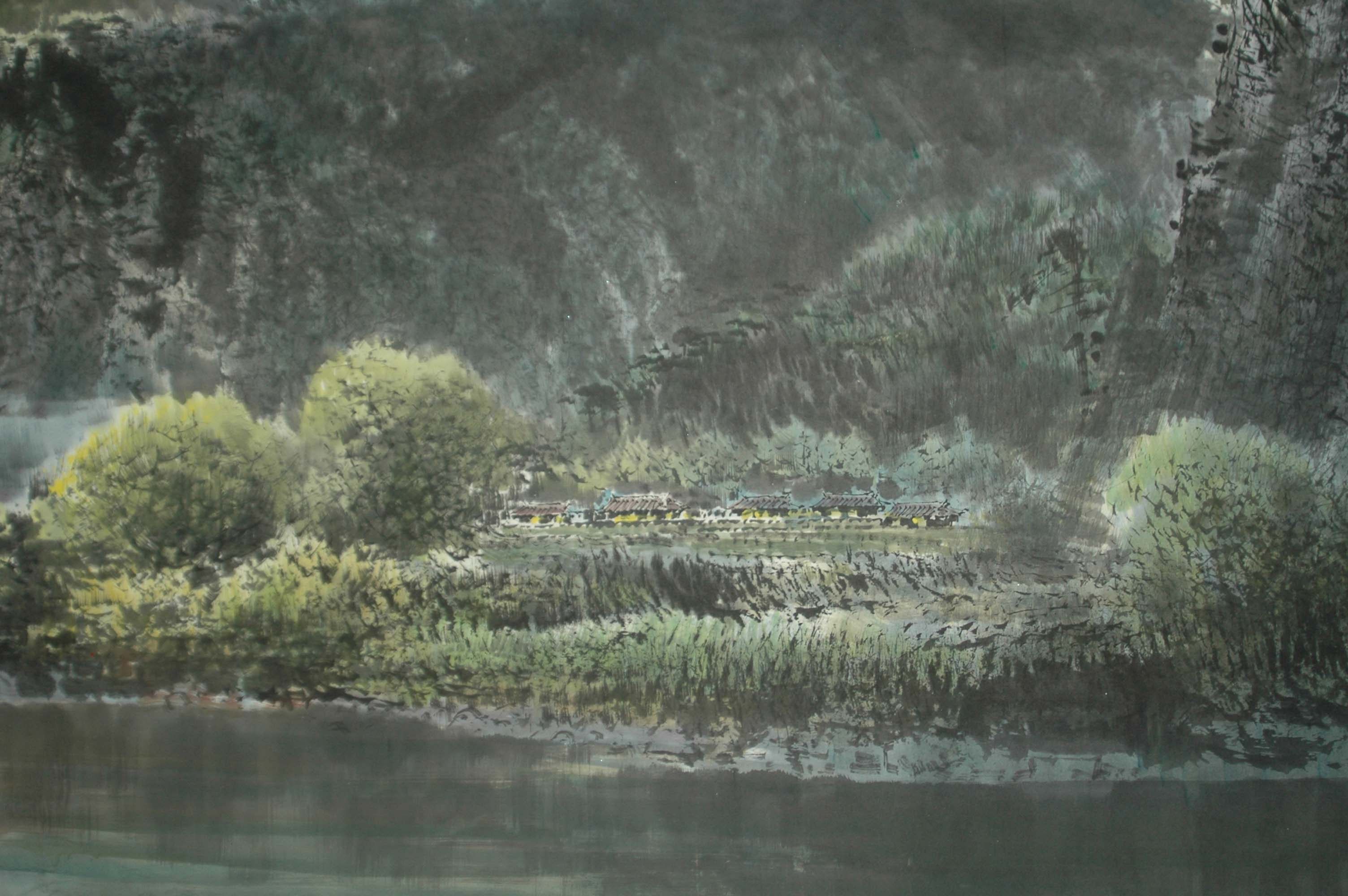 山村月夜图怎么画,月夜配图简笔画,乡村美丽的晚景怎么画_大山谷图库