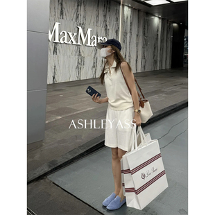 侧边缝线层次感背后插袋绣花短裤 插兜裤 ASLEE