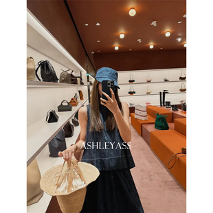 贴合袖 宽肩 清迈亚麻上衣 笼后背镂空马甲 ASLEE