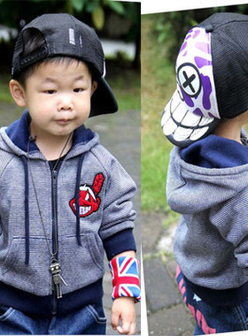 韩版 潮品印第安保暖条纹百搭带绒外套/卫衣/上衣/开衫