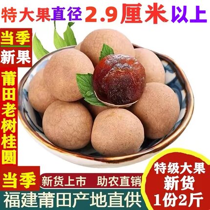 福建莆田农家特产当季新货桂圆干包邮老树特级新鲜小核大龙眼干