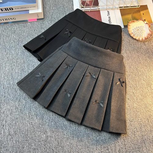 女童韩版百褶裙半身小孩呢