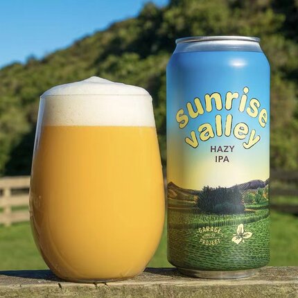 新西兰车库计划延龄草合酿双倍浑浊IPA精酿啤酒罐装440ml原装进口