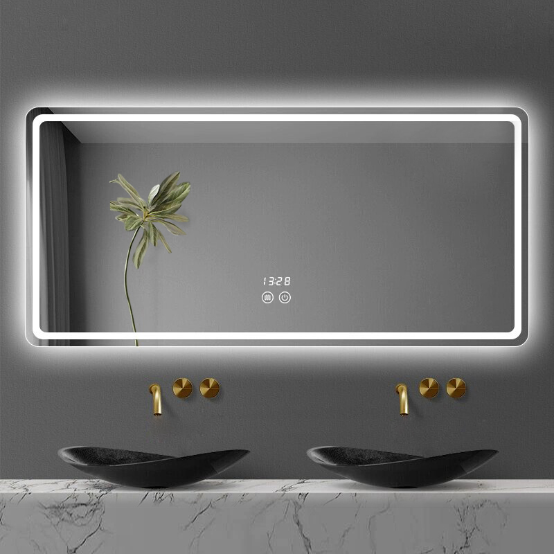 智能浴室镜带灯超白玻卫生间镜子
