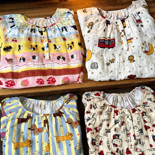 侘町2025新款 腊肠狗狗纯棉短袖 圆领睡裙女夏天季 可外穿家居服夏款