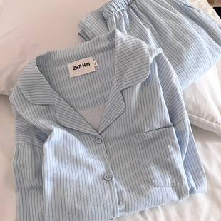 可外穿卡通套装 侘町飞鸟和木马2025新款 秋冬睡衣女纯棉家居服长袖