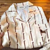 卡通家居服套装 睡衣夏天季 腊肠狗刺绣口袋冰丝短袖 侘町2025年新款