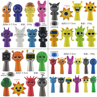 节奏盒子手办音乐盒子游戏公仔搪胶头sprunki德普勒布莱克玩偶6款