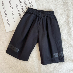 吾名堂品牌折扣男女童夏装新款休闲百搭纯棉短裤百搭印花中裤6267