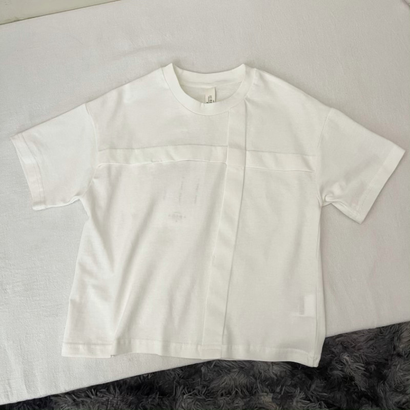 吾名堂品牌折扣男女童夏装新款休闲纯色短袖T恤纯棉半袖上衣1013