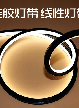 速发条性灯带矽槽灯带嵌入式线柔灯线型灯12v软灯S胶防水灯带条24