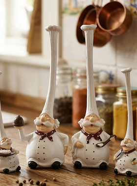 创意厨师橱窗树脂工艺品