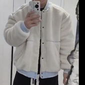 专柜正品 Adidas阿迪达斯毛绒外套仿羊羔绒保暖防风棉服夹克IL8917