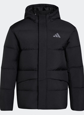 Adidas/阿迪达斯男子休闲600蓬鸭绒拒水保暖连帽运动羽绒服KQ5519