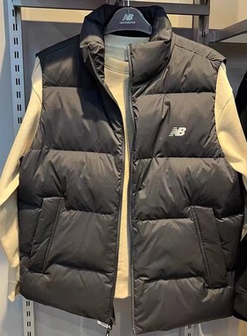 New Balance NB 正品冬季立领休闲防风保暖羽绒马甲背心AMV53392