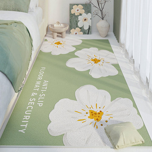 地毯卧室床边毯房间长条儿童房小清新主卧客厅床前防摔加厚地垫