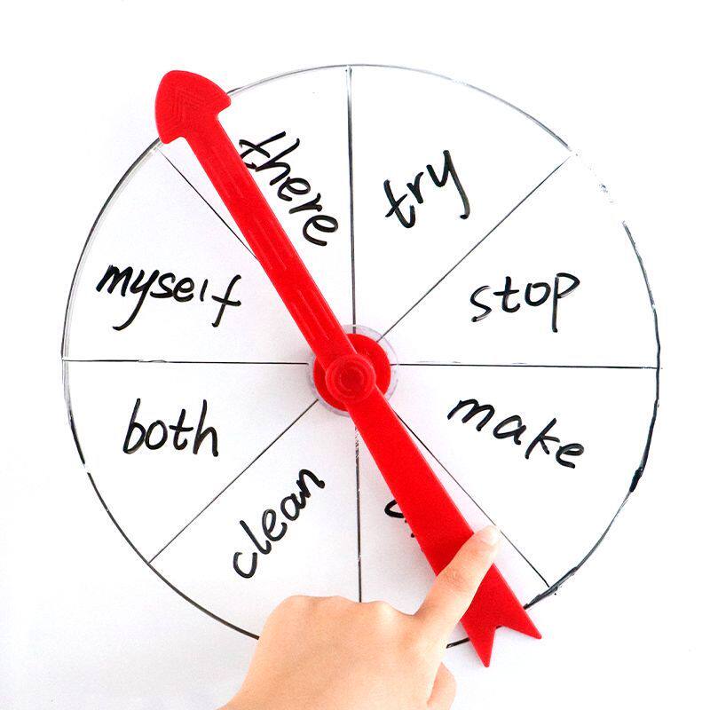 大号转盘指针教具旋转英语课堂游戏道具吸盘上课抽奖趣味教学加长