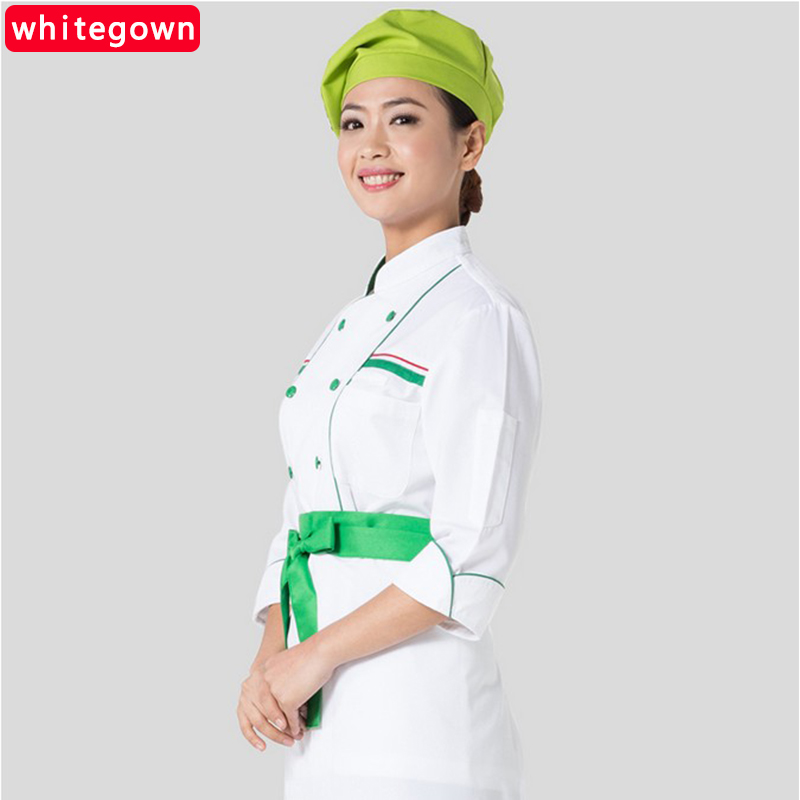 Veste chef cuisinier WHITEGOWN en coton - Ref 1907761 Image 4