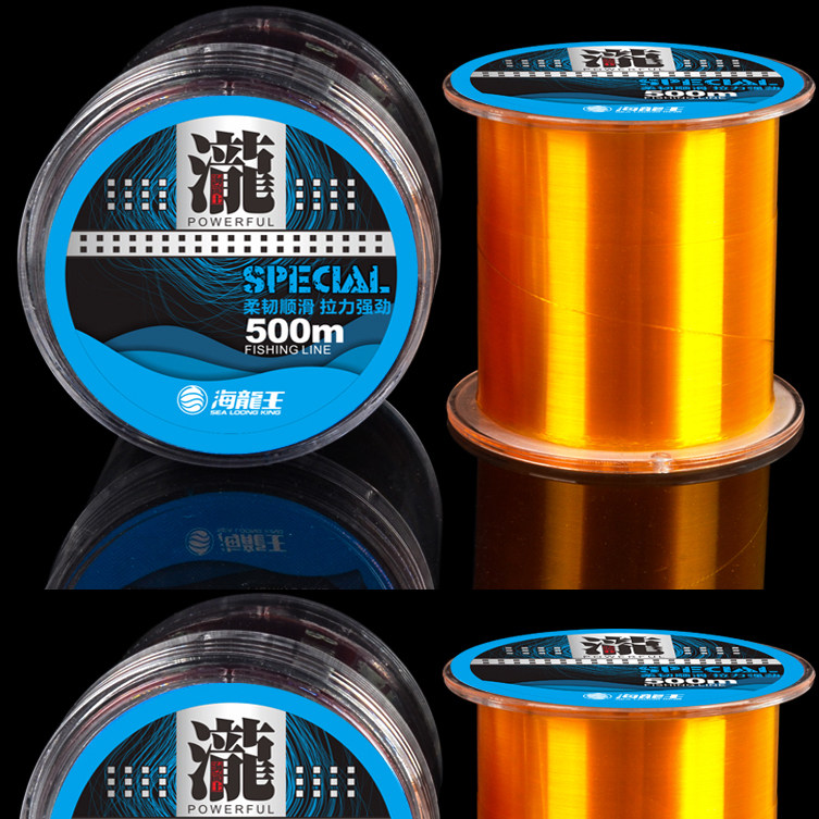 HAILONGWANG 낚싯줄 메인 라인 장력이 좋은  나일론 라인 500 미터 바다 극 핸드 폴 플랫폼 낚싯대 서브 라인 낚싯줄