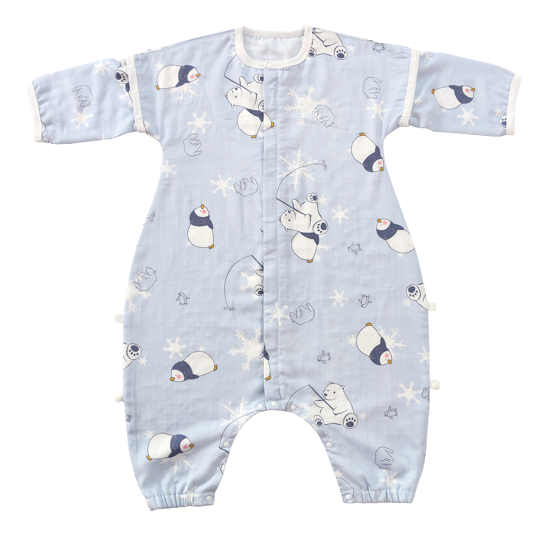 竹棉可拆袖防踢被出口订单薄款