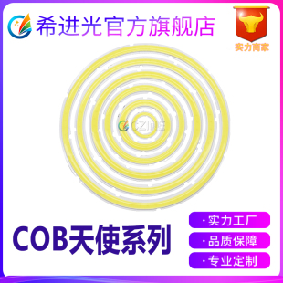 跨境热销COB灯板12V30 集成光源 120mm天使眼光圈透镜汽车音响改装