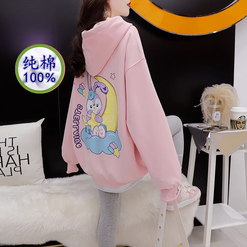 纯棉不起球面料洋气卫衣女