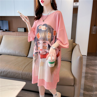 【冰丝速干长款T恤上衣夏】