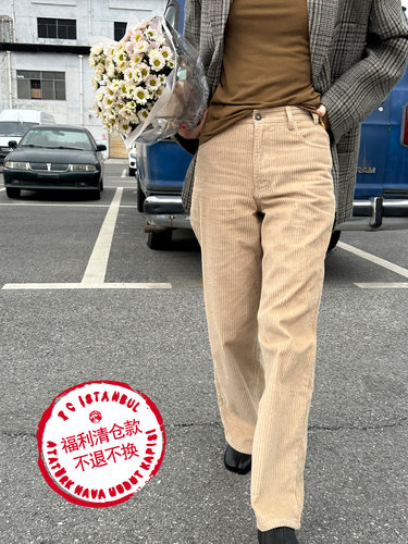 灯芯绒粗条灯芯绒长裤