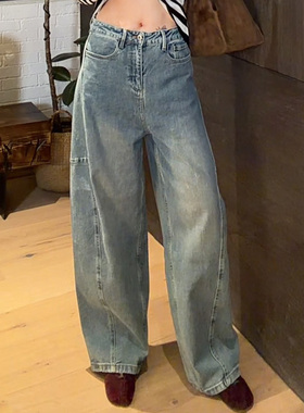 LUNA“26新弯刀”jp进口浅蓝水洗弯刀春季时装牛仔裤