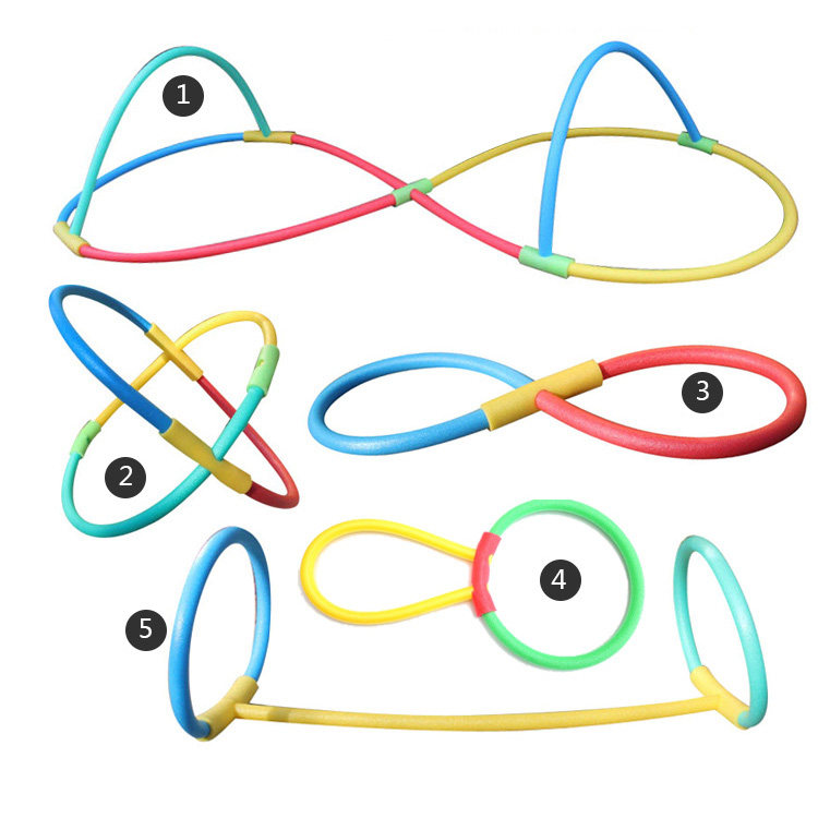 幼儿园体操泡沫海绵棒亲子游泳馆洞洞浮板彩色面条棍游泳戏水玩具