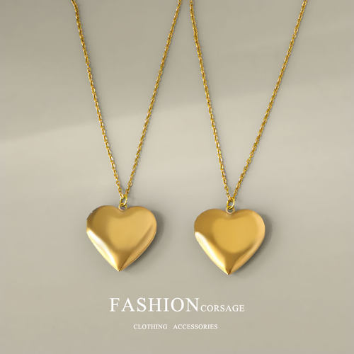 传说之下游戏周边sans心形项链吊坠 UNDERTALE爱心全家福照片项链