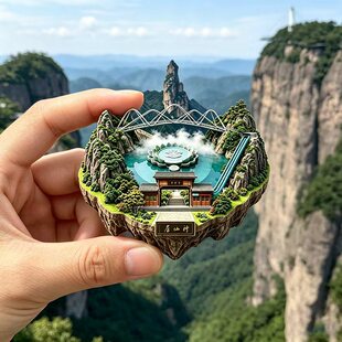 【神仙居】金属磁吸浮雕冰箱贴旅游景点纪念文创伴手礼装饰门贴