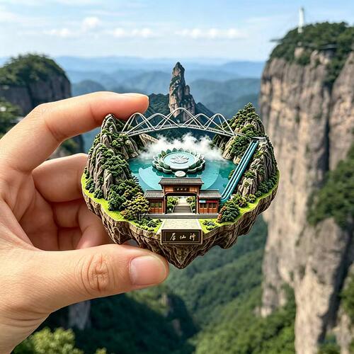 【神仙居】金属磁吸浮雕冰箱贴旅游景点纪念文创伴手礼装饰门贴