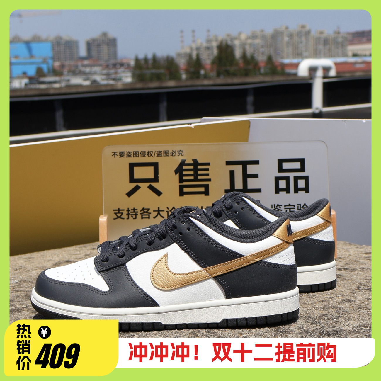 耐克 Nike Dunk Low GS男女大童运动复古拼接低帮板鞋HV2533-100