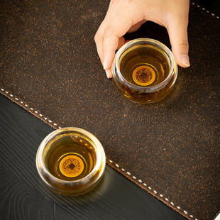 水晶扳指杯玻璃杯玻璃水杯家用喝水泡茶杯主人杯酒杯耐高温茶杯