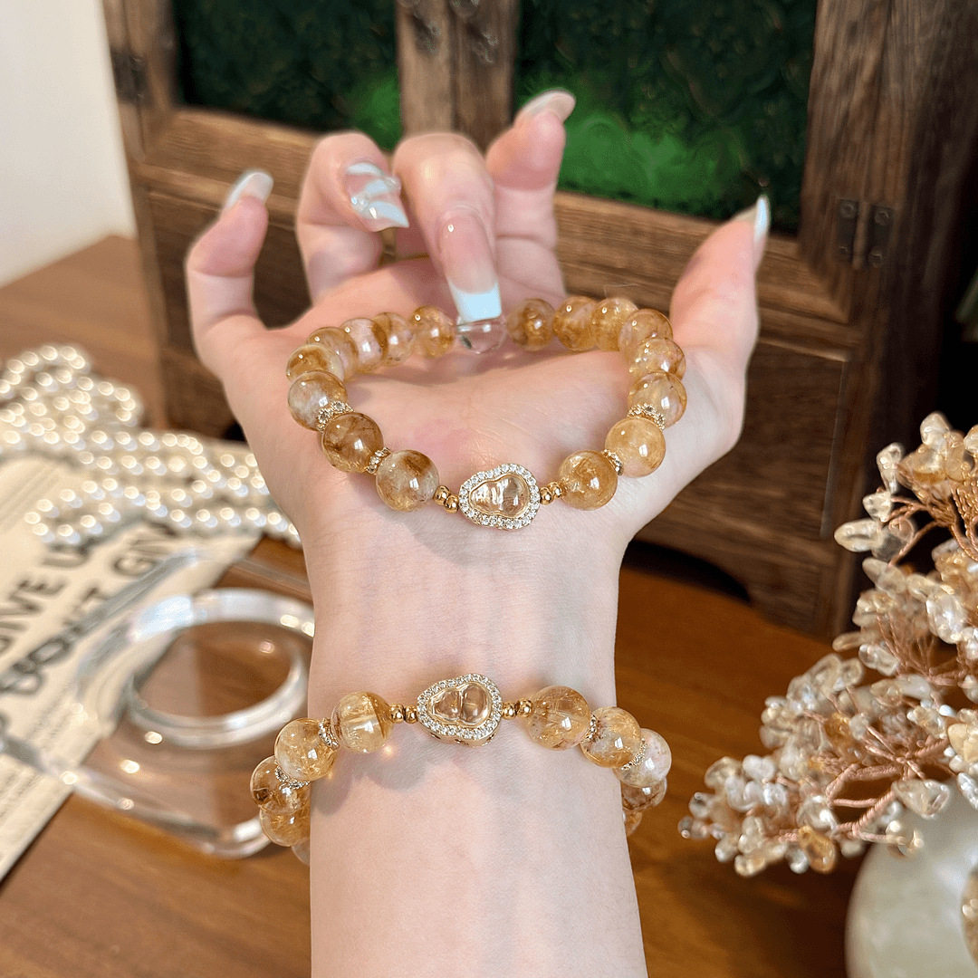 【金福袋】天然黄塔晶葫芦手链女招财旺事业黄水晶手串蛇年吉祥物,饰品/流行首饰/时尚饰品新,手链,淘宝优惠券,粉丝福利购,淘宝优惠卷