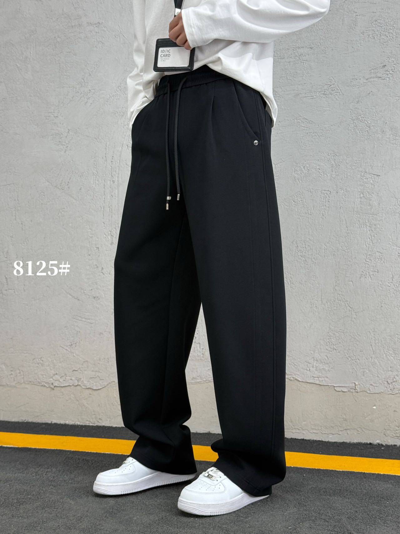 实体直播卫裤春秋新款潮牌美式云朵空气层宽松抽绳运动直筒阔腿裤,男装,卫裤,淘宝优惠券,粉丝福利购,淘宝优惠卷