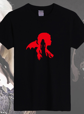 龙母t恤权力的游戏龙女美剧Game of Thrones衣服短袖t恤半袖男女