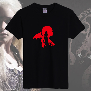 龙母t恤权力的游戏龙女美剧Game of Thrones衣服短袖t恤半袖男女