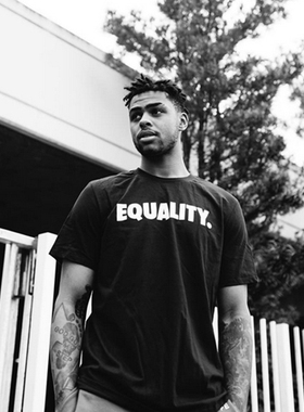 拉塞尔James詹姆斯EQUALITY篮球男士夏季宽松纯棉男女短袖t恤