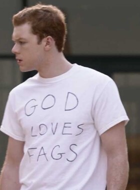 美剧无耻之徒同款god loves fags男女tshirt短袖T恤